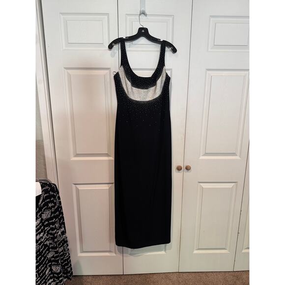 Vintage Daymor Couture Black Dress Suit Silver Embellished Evening Party - Picture 6 of 11